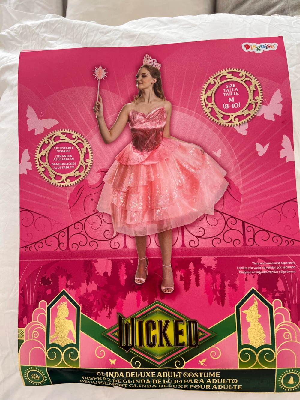 Glinda Halloween costume - Adult size medium, like new